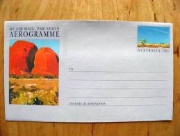 Mint Aerogramme Aerogram From Australia Par Avion Air Mail, 70c. Painting Art - Aerogrammi