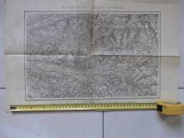 DPT 37 - CARTE TOPOGRAPHIQUE - ENVIRONS DU CAMP RUCHARD. REVISIONS DE 1892 - Topographische Karten