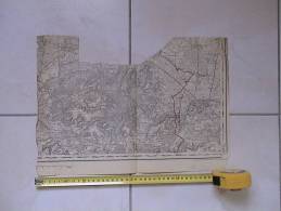 DPT 02 - CARTE TOPOGRAPHIQUE - LAON -  ECRIT A LA MAIN NUIT DU 31 AOUT AU 1ER SEPTEMBRE 1914. AULNOIS 31 AOUT - Topographische Karten