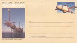 Australia 1987  A 81 A Gas Drilling Platform, Mint Aerogramme - Aerogrammi