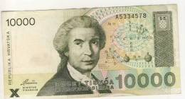 BILLET 10000 DINARS #  1992 # NEUF - Croatie