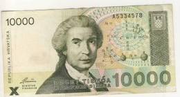 BILLET 10000 DINARS #  1992 # NEUF - Croacia