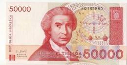 BILLET 50000 DINARS #  1992 # NEUF - Croacia