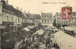 Sarthe -ref 133- Mamers - Le Marché -place Carnot   -carte Bon Etat - - Mamers