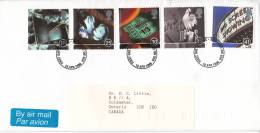 Great Britain FDC Scott #1658-#1662 Cinema 100: Odeon, Laurence Olivier, Vivian Leigh, Ticket Stub, Rooster, Marquee - 1991-2000 Decimal Issues