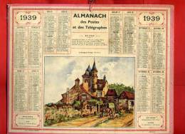 ALMANACH DES POSTES ET TELEGRAPHES 1939 COLLONGE LA ROUGE CORREZE IMPRIMEUR OBERTHUR - Grand Format : 1921-40