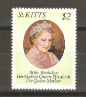 Saint Kitts 1980 Queen Mother 80th Birthday MNH - St.Kitts En Nevis ( 1983-...)