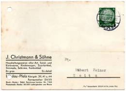 Postkarte 1934, Landau In Der Pfalz Nach Zeitz - Altri & Non Classificati