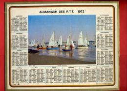 ALMANACH DES POSTES TELEGRAPHES TELEPHONES 1972 REGATES IMPRIMEUR OBERTHUR - Grand Format : 1971-80