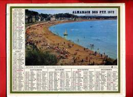 ALMANACH DES POSTES TELEGRAPHES TELEPHONES 1972 VAL ANDRE COTES DU NORD LAVAL MAYENNE IMPRIMEUR OBERTHUR - Grand Format : 1971-80