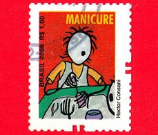 BRASILE - Usato - 2006 - Serie Professioni - Manicure - Manicurist - 1.00 - Used Stamps