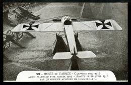 N°26  - Avion Allemand Type FOKKER 1915 Abattu Le... - Musée De L'Armée - Campagne 1914-1916 - War 1914-18