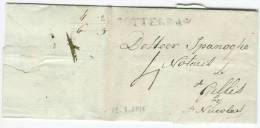 Rotterdam 19.9.1815 Naar St Gillis By St Nicolas/Belgie  Begin Van De Hollandse Tijd (12 Mei) - ...-1852 Prephilately