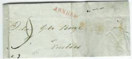 Vouwbrief ARNHEM 29 Dec 1825 Naar  St Niclaas - ...-1852 Prephilately