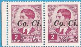 1941 X  5  SLOVENIJA Co. Ci. ITALIA OCCUPAZIONE OVERPRINT INTERESSANTE  NEVER HINGED - Ljubljana