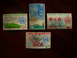 KUT 1973 IMO / WMO CENTENARY Issue 4 Values To 2/50  Full Set Fine Used. - Kenya, Uganda & Tanzania