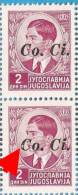 1941 X  5  SLOVENIJA Co. Ci. ITALIA OCCUPAZIONE  ERROR OVERPRINT INTERESSANTE  NEVER HINGED - Ljubljana