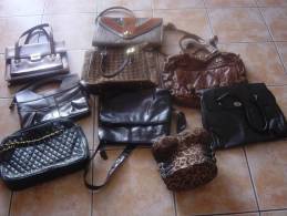 LOT DE 9  SACS A MAIN - Bolsos Y  Billeteras