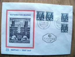 Cover Sent In Austria Osterreich 1964 Ersttag Fdc Wien - Briefe U. Dokumente