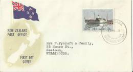 NEW ZEALAND 1984 – FDC PASSENGER FERRIES –MOUNTANEER LAKE WAKATIPU  ADDR. TO WELLINGTON W 1 ST OF 24 C – POSTM TAURANGA - FDC