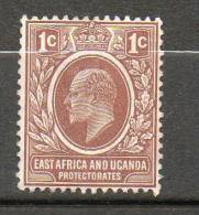 AFRIQUE ORT BRITANIQUE &OUGANDA  Edouard VII  1907 N°124 - Nouvelle République (1886-1887)