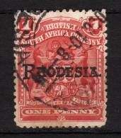 RHODESIA - 1909 YT 2 USED - Noord-Rhodesië (...-1963)