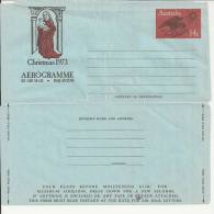 AUSTRALIA YEAR 1973 - AEROGRAMME CHRISTMAS NEW OF 14 CENTS REAU1687 - Luchtpostbladen