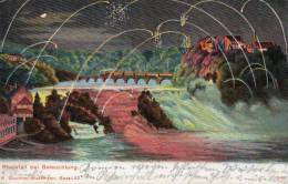 Rheinfall Bei Beleuchtung 1900 Postcard - Other & Unclassified