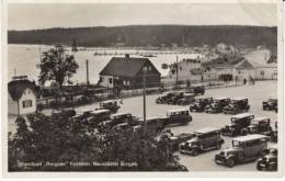 Strandbad 'Bergsee' Filzteich, Schneeberg Germany, Autos, Bathing Beach Lake, C1930s Vintage Postcard - Schneeberg