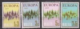 PGL BH0395 - EUROPA CEPT 1972 MALTE Yv N°452/55 ** - 1972