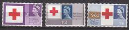 P2028 - GRANDE BRETAGNE Yv N°378A/80A ** PHOSPHORE CROIX ROUGE - Unused Stamps