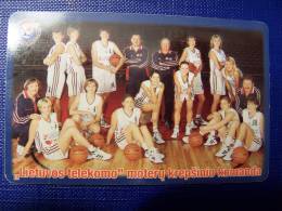 Lithuania Chip Phone Card, Sport Basketball Team - Lituania