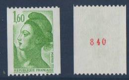 LOT DE 5 LIBERTE N° 2222a Roulette Avec Numéro Rouge Au Dos ( 1 Timbre Cote: 2 € ) - Autres & Non Classés