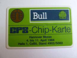 GERMANY -  Bull Specimen - CeBit 1984 -  V RARE - T-Series: Testkarten