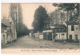 91- GIF -Rue De L'yvette Et Restaurant Bellouis - Gif Sur Yvette