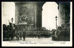 CARTE PHOTO - Les Fusillers Marins ... - Fêtes De La Victoire 14 Juillet 1919 - War 1914-18