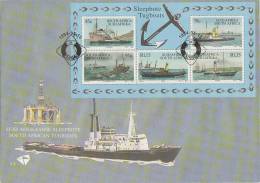 South Africa-1994 South African Tugboats Souvenir Sheet  FDC - FDC