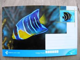 Stationery Card  Fish Poisson Animal Mint - Storia Postale