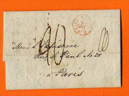 Lettre Facture 1841 Londres LONDON FBO Paris Angleterre Par Calais Rouge Négociant Métaux Bateau  Rouen - ...-1840 Prephilately