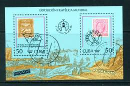 CUBA - 1986 Stamp Exhibition Miniature Sheet Used - Blocks & Sheetlets