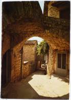 Cpm ARDECHE  Balazuc RUOMS Village Rue Arcades Voyagé 1982 Timbre Cachet Flamme Ruoms - Ruoms