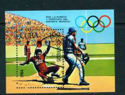 CUBA - 1984 Olympic Games Miniature Sheet Used - Blokken & Velletjes