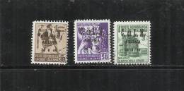 ITALY ITALIA 1945 CLN ARONA MONUMENTS DESTROYED OVERPRINTED MONUMENTI DISTRUTTI SOPRASTAMPATI 3 VALORI USED - Comité De Libération Nationale (CLN)