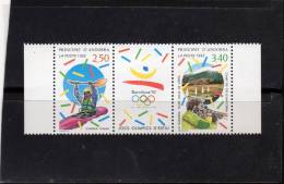 Andorre Français:1992 (JO De Barcelone)triptyqueN° 419A - Posta Aerea