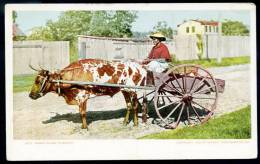 CPA. MAMMY GOING TO MARKET.  "Mamie Se Rendant Au Marché".    "Attelage Boeuf". - Otros & Sin Clasificación