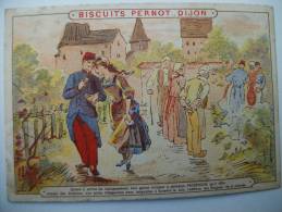 CHROMO BISCUITS PERNOT   MILITAIRE - Pernot