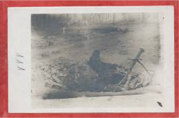 80 - MOREUIL - Carte Photo Militaire Allemande - Trou D' Obus - Guerre 14/18 - Moreuil