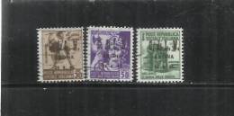 ITALY ITALIA 1945 CLN ARONA MONUMENTS DESTROYED OVERPRINTED MONUMENTI DISTRUTTI SOPRASTAMPATI 3 VALORI USED - Comitato Di Liberazione Nazionale (CLN)