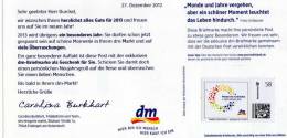 DEUTSCHLAND Werbemarken DM Postfrisch Auf Werbekarte Selten Als ** - Private & Local Mails