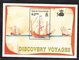 Turks & Caicos 1991 Columbus Discovery Of America S/S MNH - Cristoforo Colombo